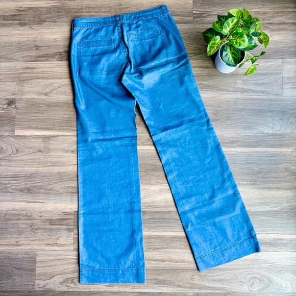 Old Navy The Flirt Size 6 Mid Rise Wide Leg Lightweight Blue Jeans - Picture 15 of 16